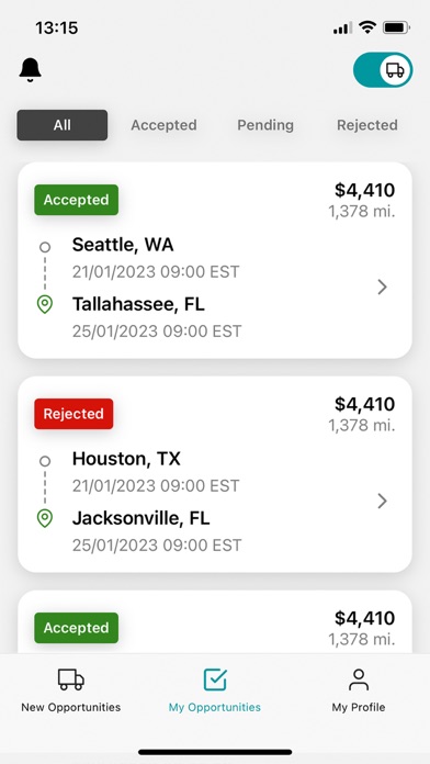 Everest Drivers App Screenshot