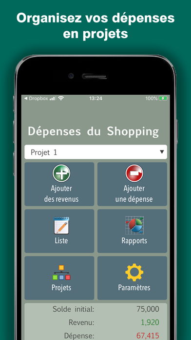 Screenshot #1 pour Shopping Expenses: Finance