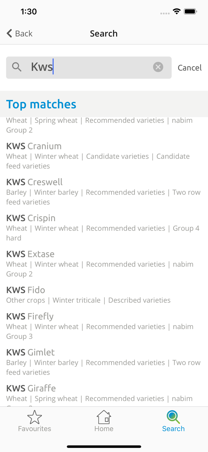 AHDB Recommended Lists