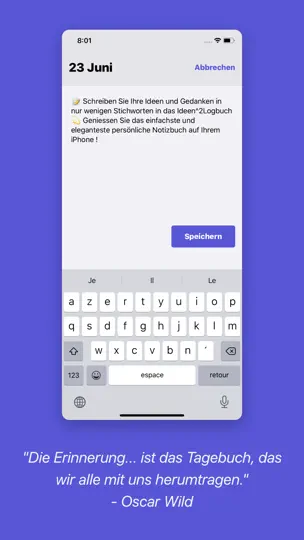Screenshot von Ihr Ideas²-Notizbuch -Tagebuch auf dem iPhone 5