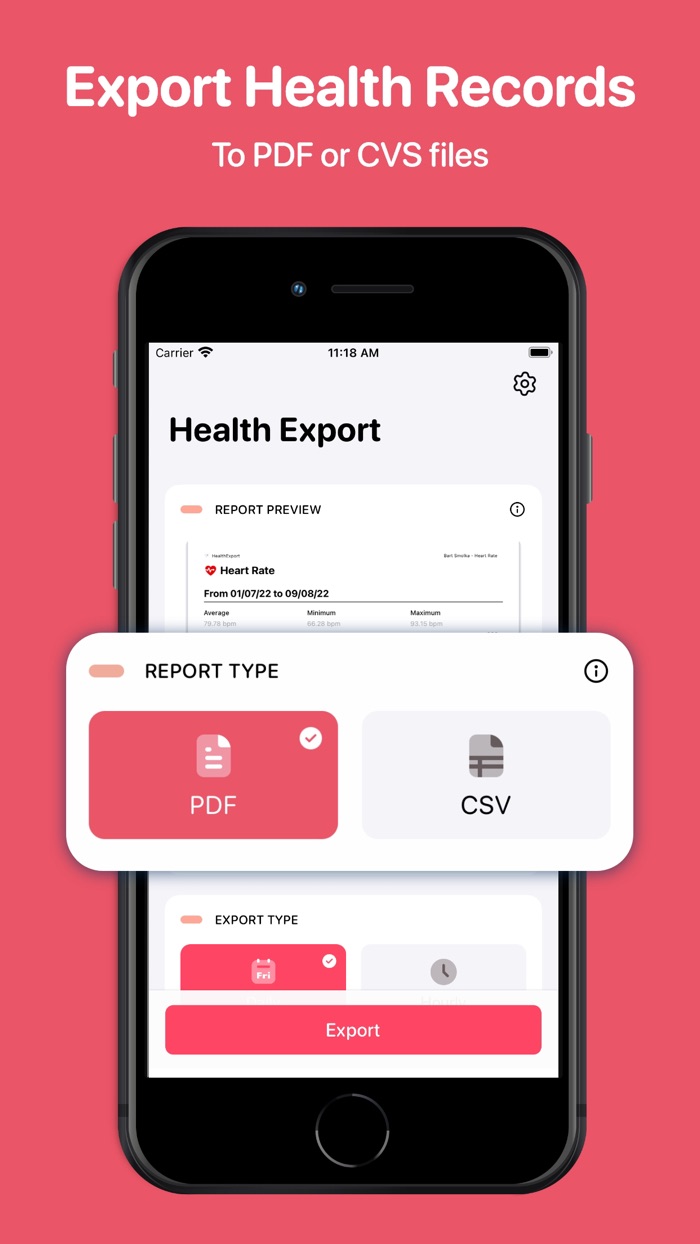 Health App Data Export Tool