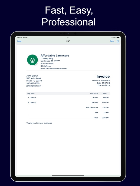 Screenshot #4 pour Invoice Max