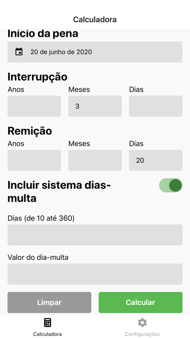 Calculadora Penal Screenshot