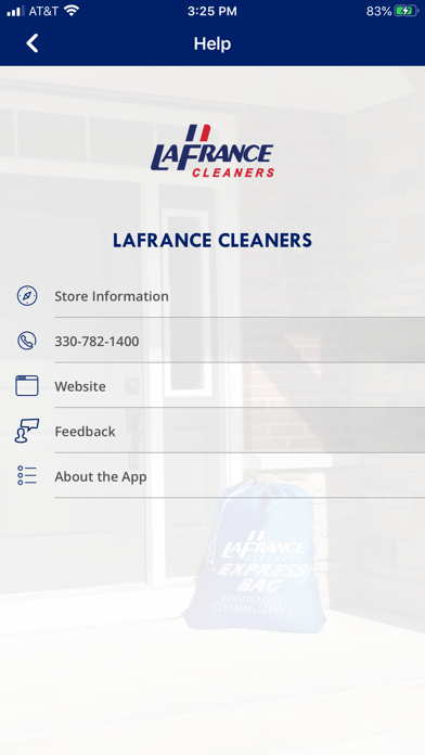 LaFrance Cleaners Screenshot