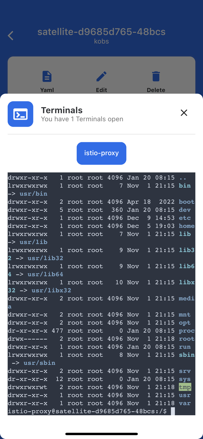 kubenav - Kubernetes Dashboard
