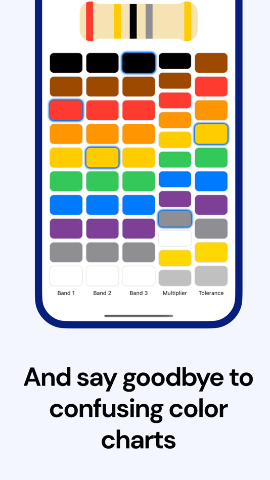 #2. Resistor Color Band Calculator (iOS) 由: Aryaman Sharda