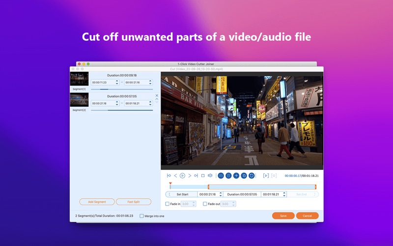 Screenshot #2 for 1-click Video Cutter Joiner