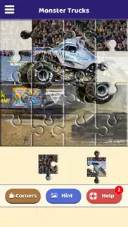 monster truck puzzle iphone screenshot 2