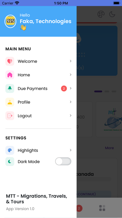 MTT - Migration, travel & tour Screenshot