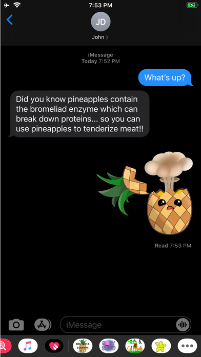 Screenshot #2 pour Pineapple Stickers Pack