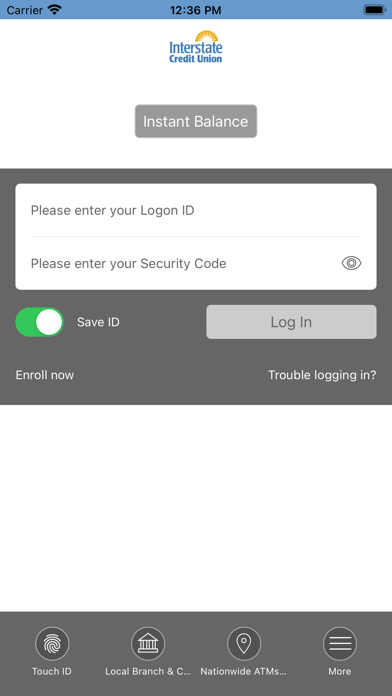 Interstate Credit Union Screenshot