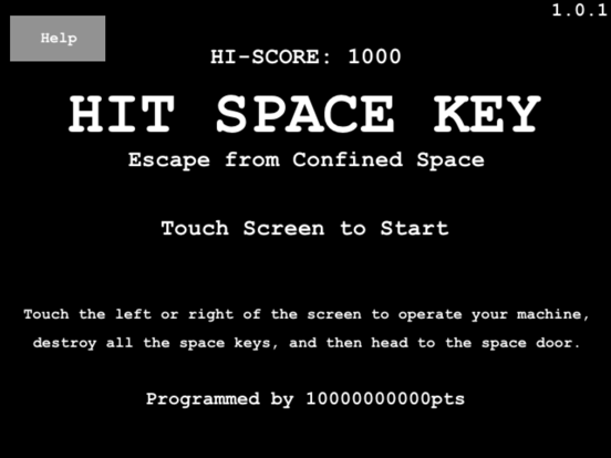 Hit Space Key