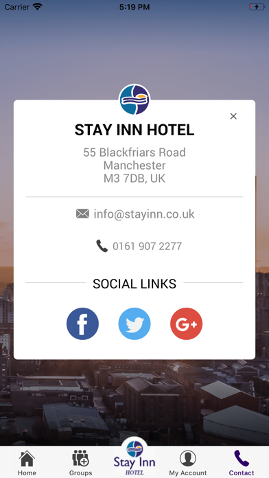 Stay Inn Hotel Manchester Screenshot