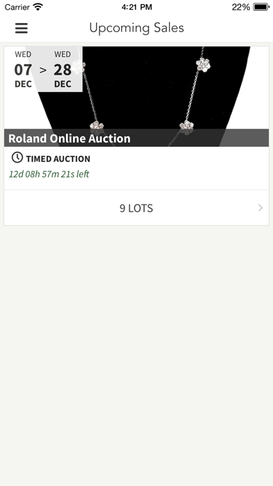 Roland Auctions Screenshot