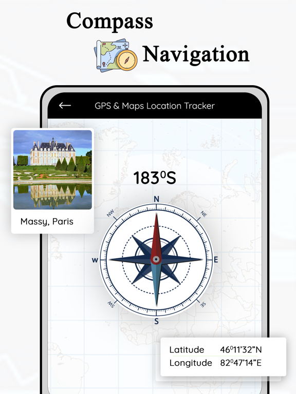 GPS & Maps, Location Tracker iPad screenshot 3 - Navigation app