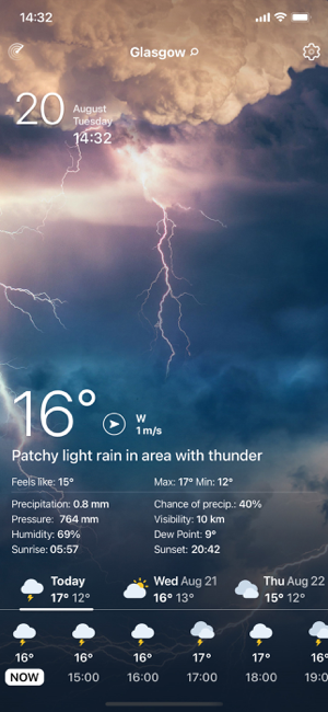 ‎Weather Live° - Local Forecast Screenshot