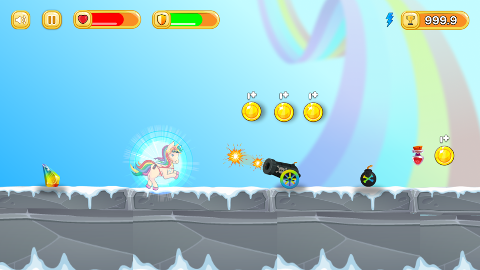 #3. Unicorn Games: Pony Running (iOS) Av: Dzine Media