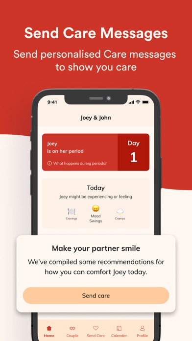 Blood Couple Period Tracker Screenshot
