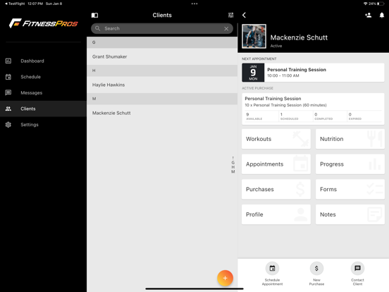 FitnessPros iPad screenshot 3 - Health & Fitness app