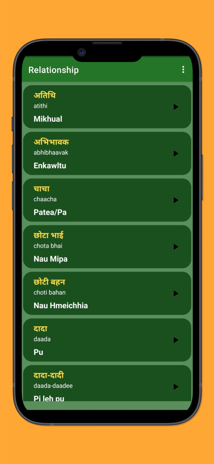 Spoken Mizo Hindi to Mizo