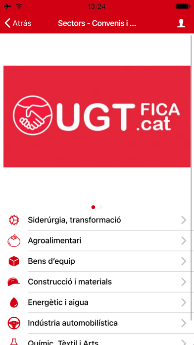 UGT FICA Catalunya Screenshot