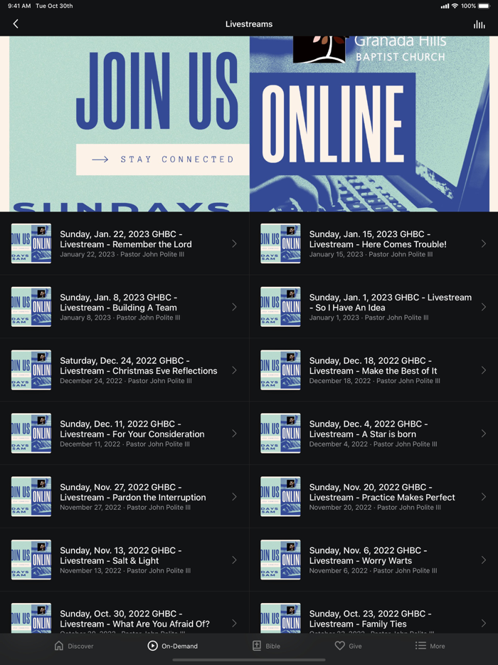 Granada Hills Baptist Church