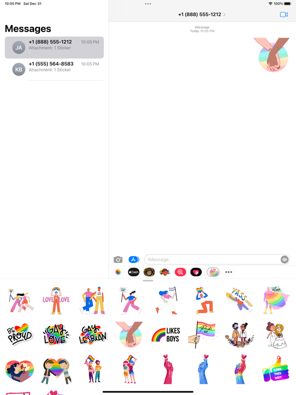 Screenshot #4 pour LGBT Power Stickers