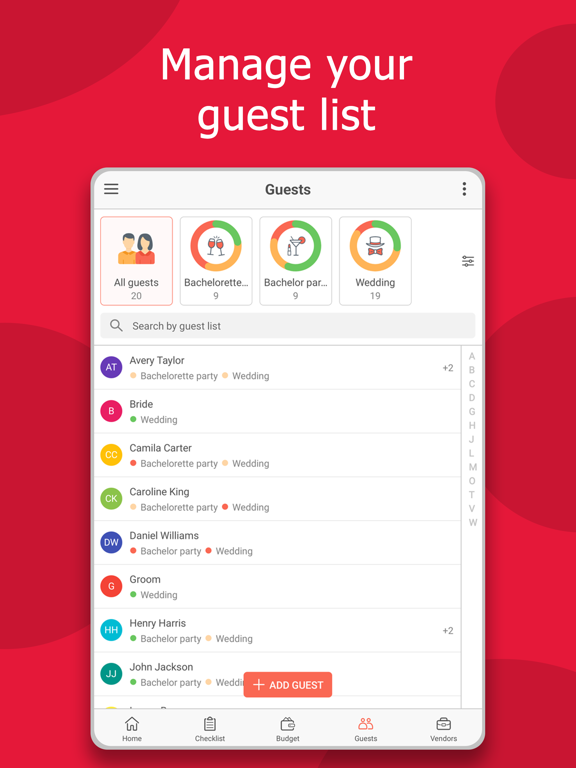 Wedding Planner by MyWed iPad screenshot 5 - Lifestyle app