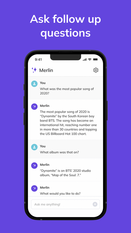 #6. Merlin AI - Chatbot Assistant (iOS) 由: DogTown Media, LLC