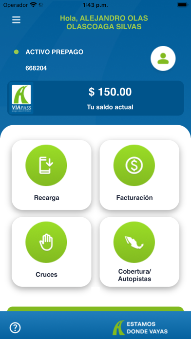 Viapass Telepeaje Screenshot
