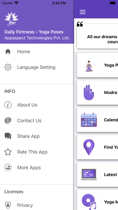 Yoga Poses - Daily Fitness Screenshot
