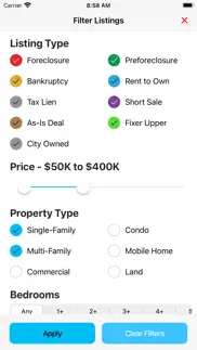 foreclosure homes for sale iphone screenshot 2