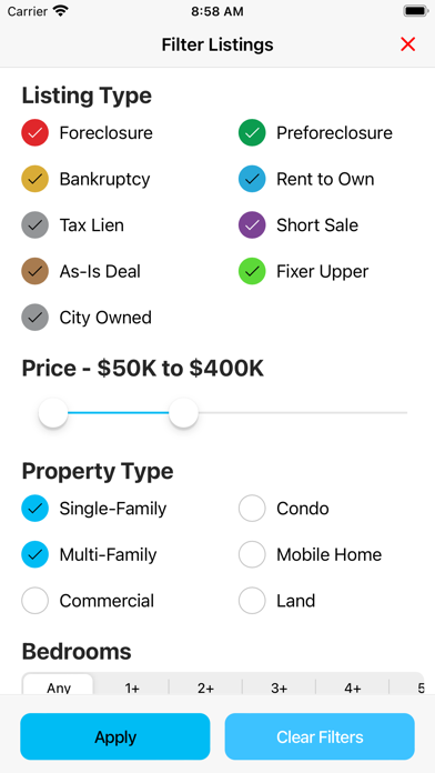 Foreclosure Homes For Sale Screenshot