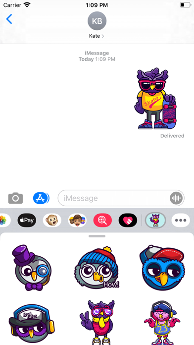 Screenshot #3 pour Gentle Owl Stickers