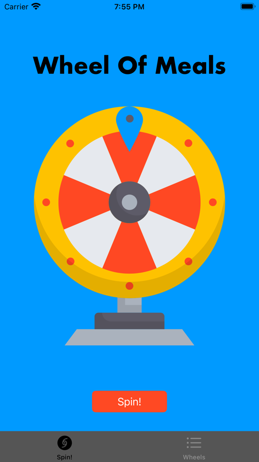 #1. Wheel Of Meals (iOS) 由: Collin Rentz