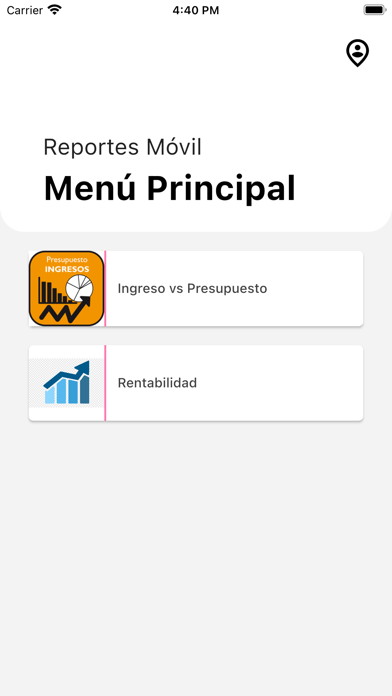 Reportes Móvil Screenshot