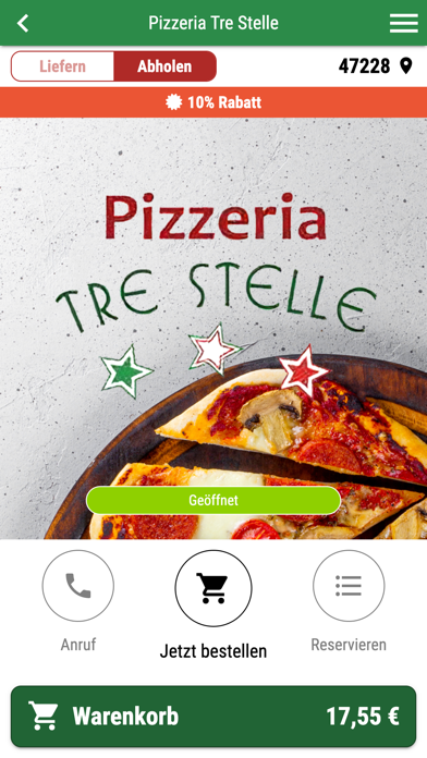 Pizzeria Tre Stelle Duisburg Screenshot