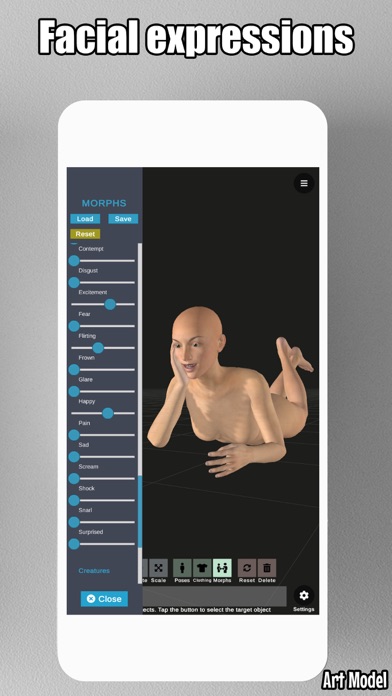 Art Model - Pose & morph toolのおすすめ画像7