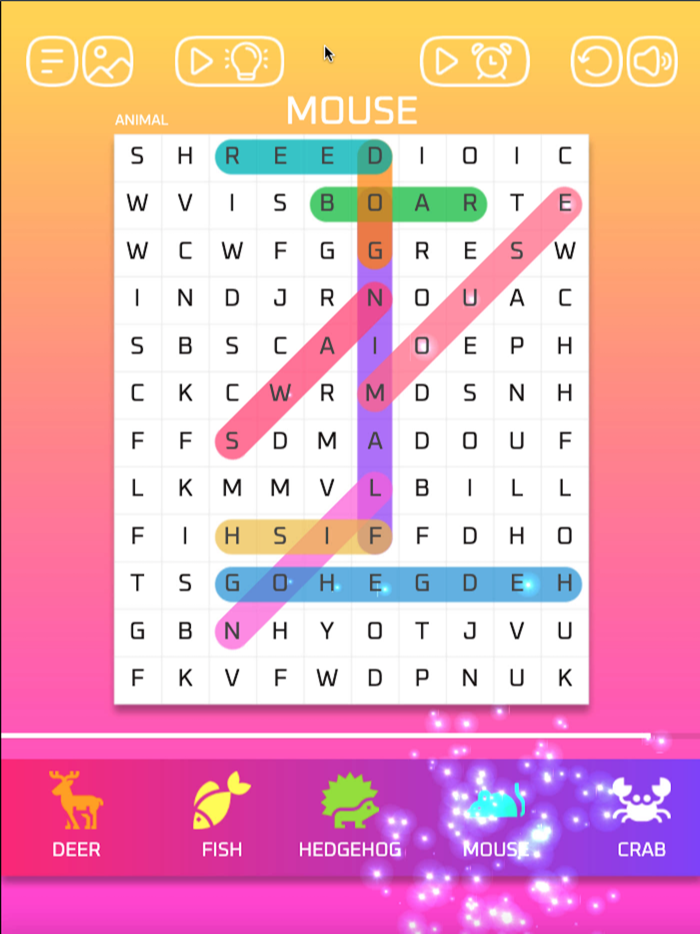 Word Search ≢ Crossword Game