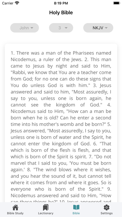 Bible Study Outline Screenshot