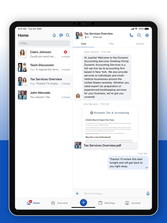 Dynamic Tax & Accounting iPad screenshot 3 - Business app