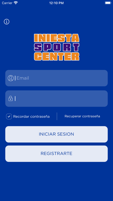 Screenshot #1 pour Iniesta Sport Center