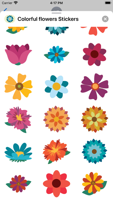 Color Flowers Stickers & emoji Screenshot