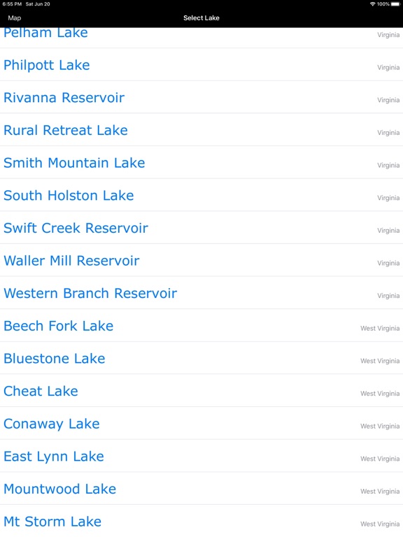 Screenshot #6 pour Virginia-WV-NC-SC Lakes Fishes