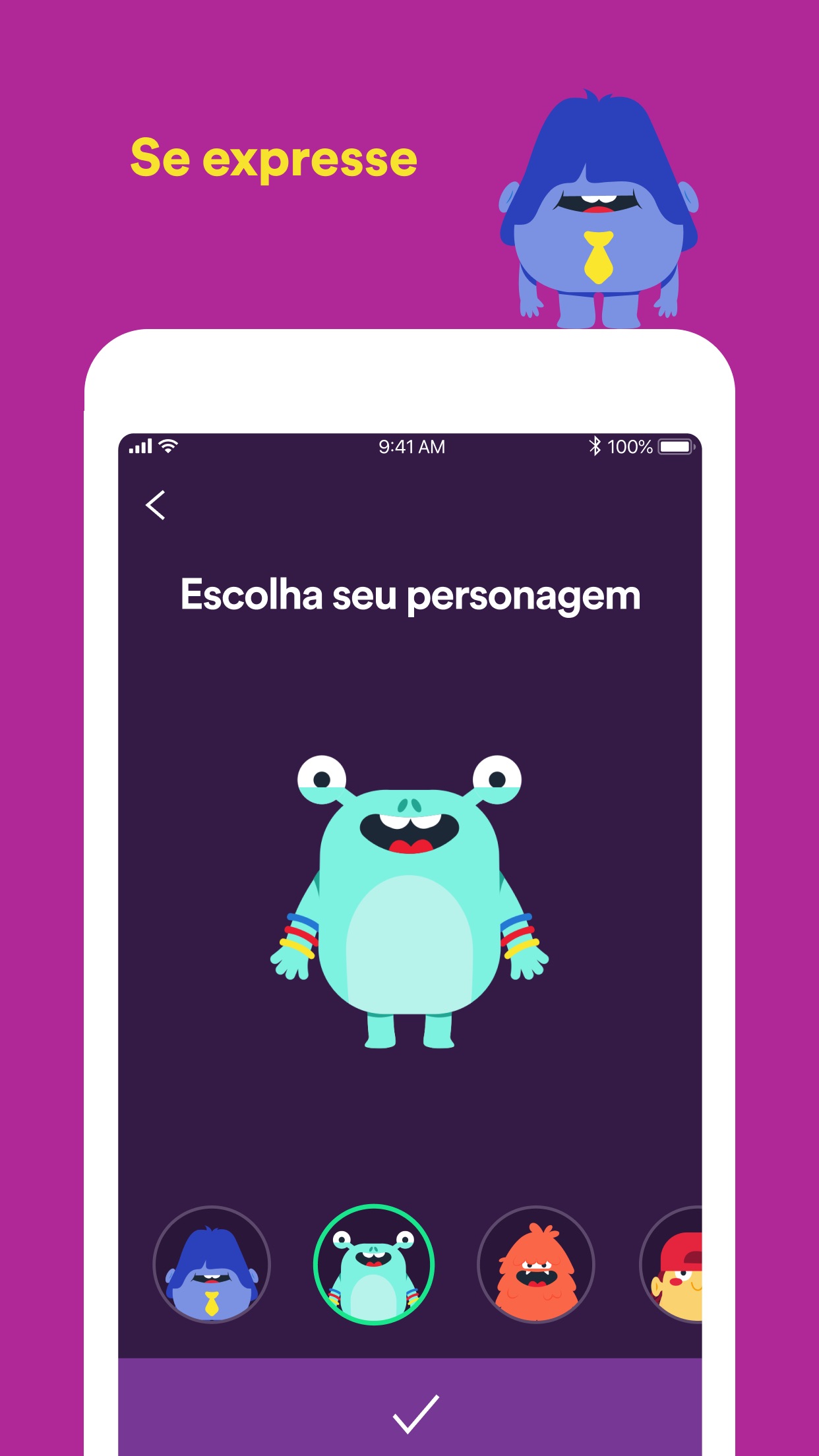 Screenshot do app Spotify Kids