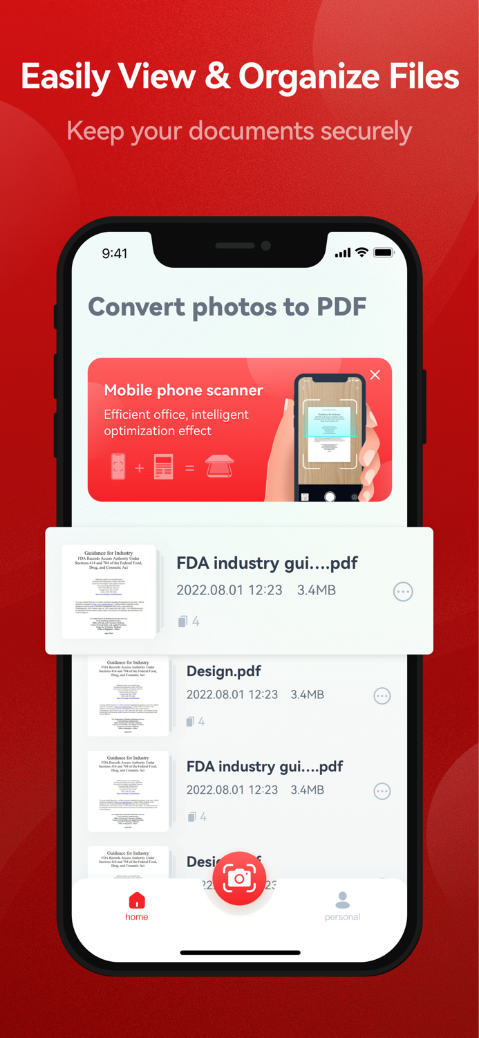 Instant Photo2PDF Scan and Edit