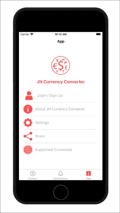 JN Currency Converter Screenshot