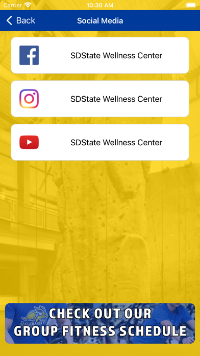 SDState Wellness Center Screenshot