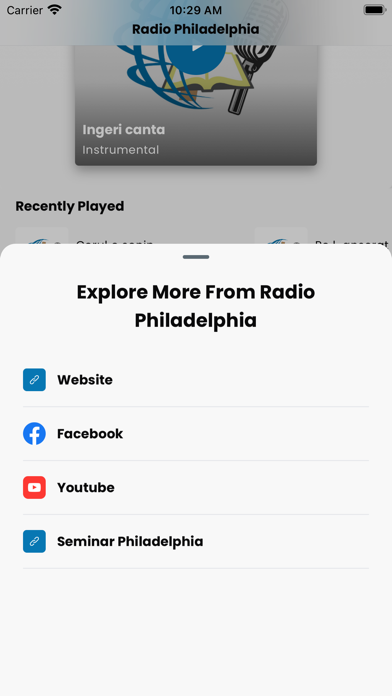 Radio Philadelphia iPhone screenshot 2 - Music app