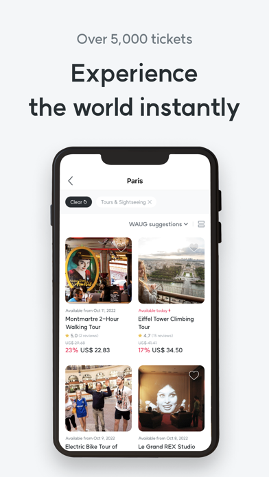 와그 WAUG – 여행 액티비티 예약 플랫폼 screenshot 3